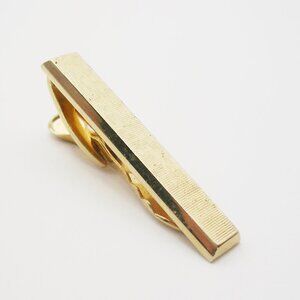 Vintage Tie Clip Bar classic gold tone Hickok Necktie Holder